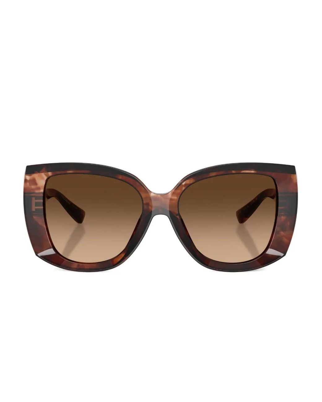 Dolce & Gabbana Brown Oversize-Frame Sunglasses