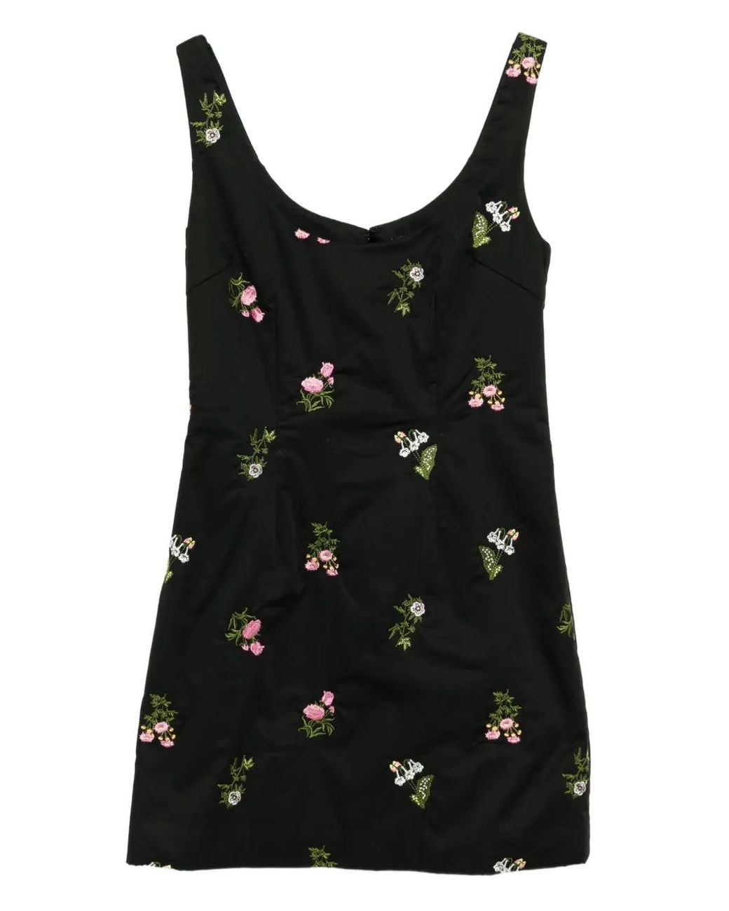 Cynthia Rowley Black Embroidered Mini Dress