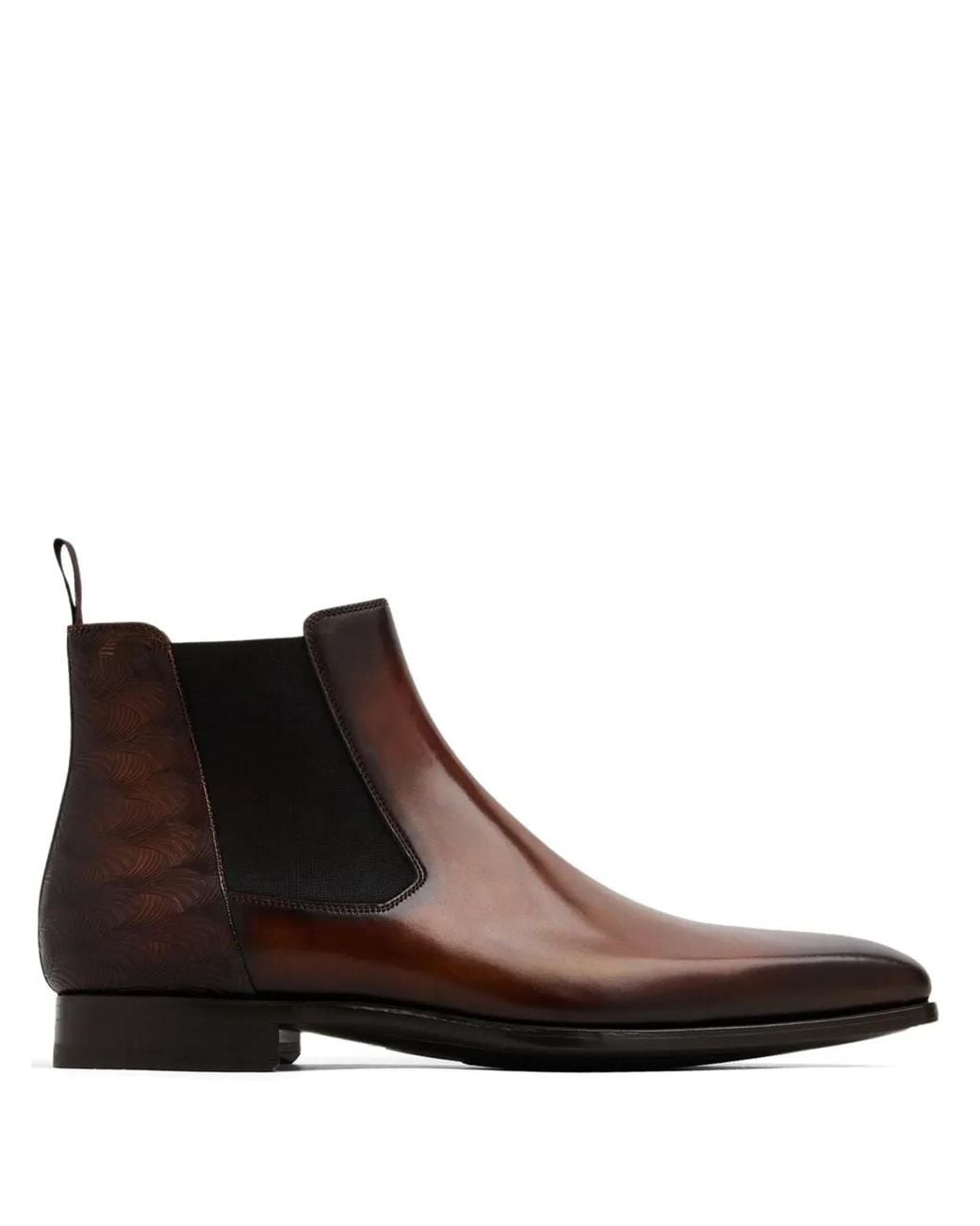 Magnanni Shoes Brown Thunder Chelsea Boots for men