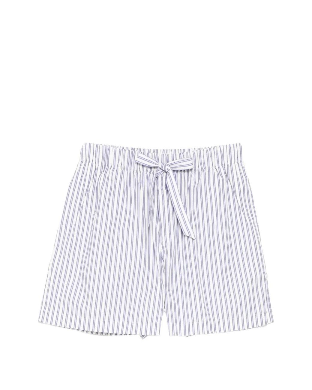 Tekla White Poplin Shorts for men