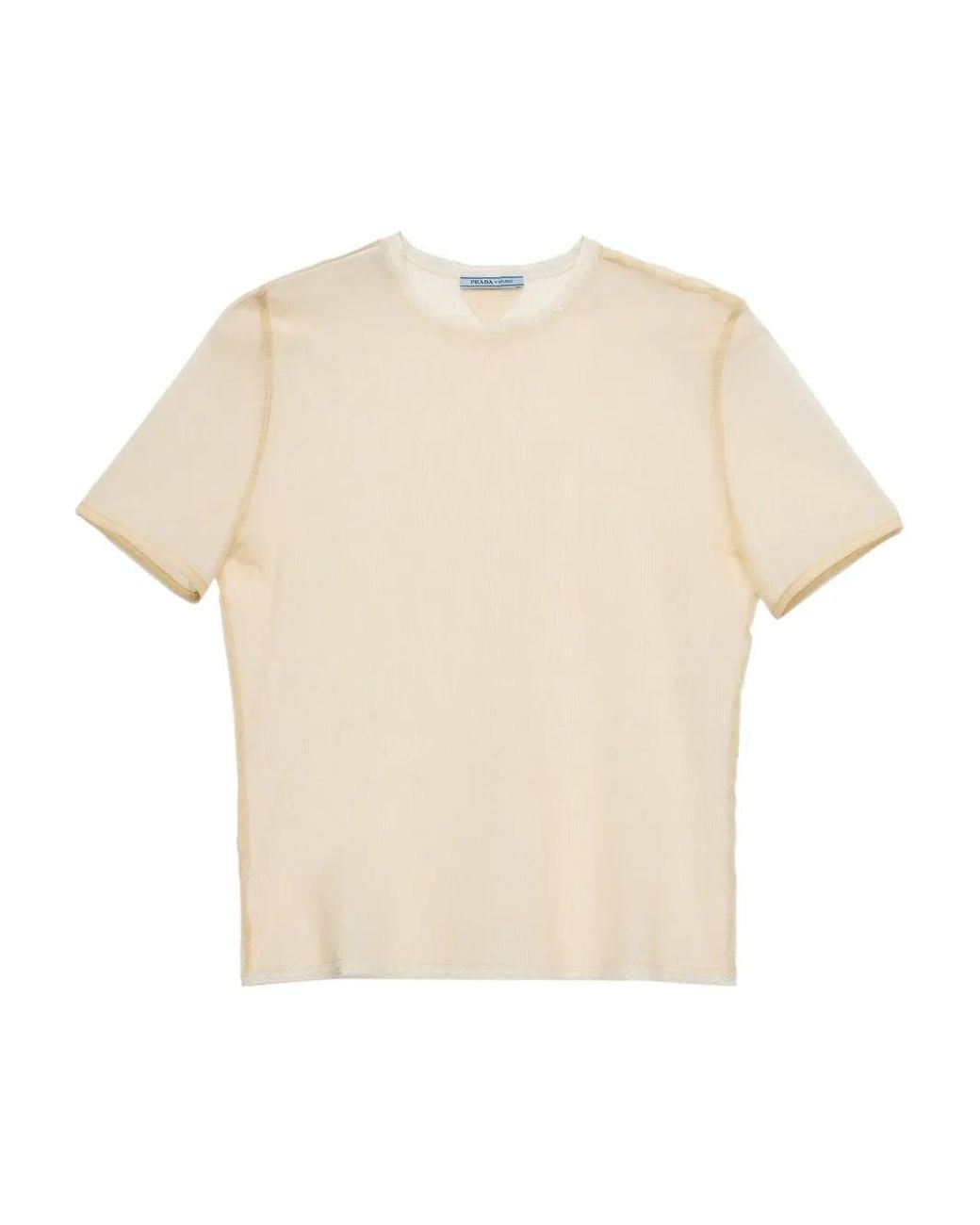 Prada Natural Cotton T-Shirt