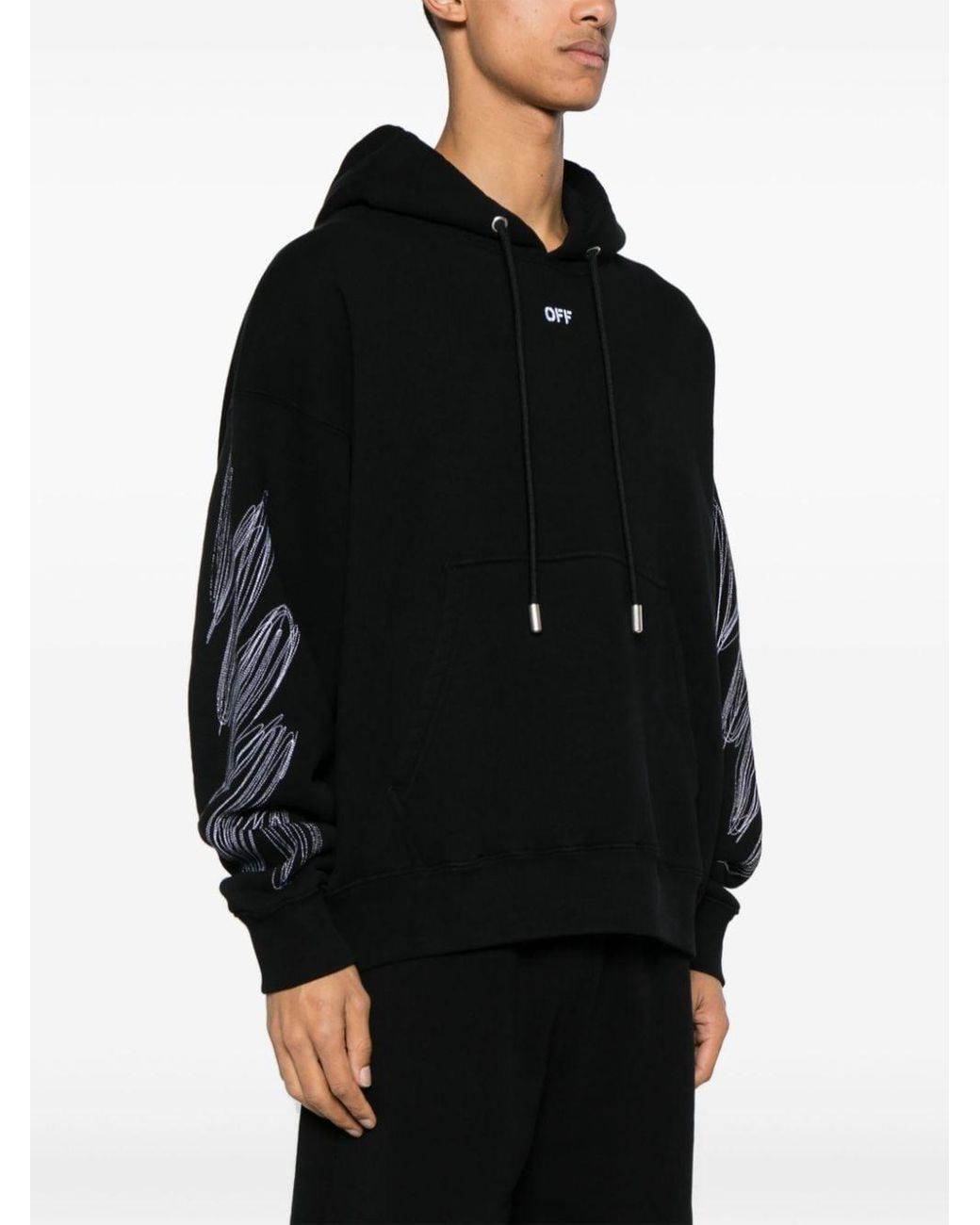 【Off White】STITCH DIAGS SKATE HOODIE★関税送料込み Off-White c/o Virgil Abloh Scribble Diag Skate Hoodie in