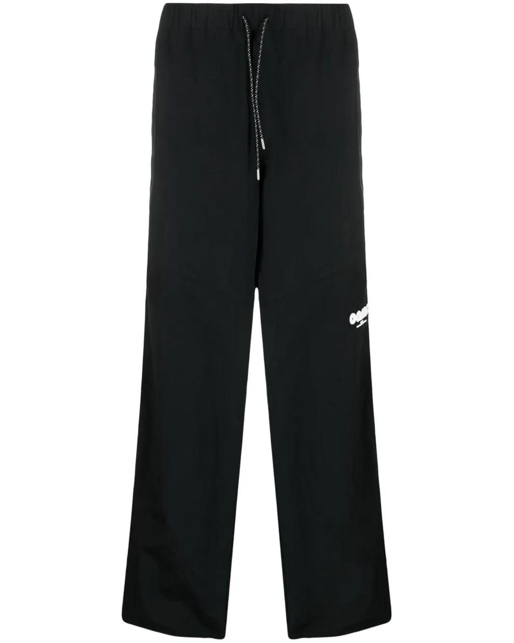 OAMC Black Logo-Patch Track Pants for men