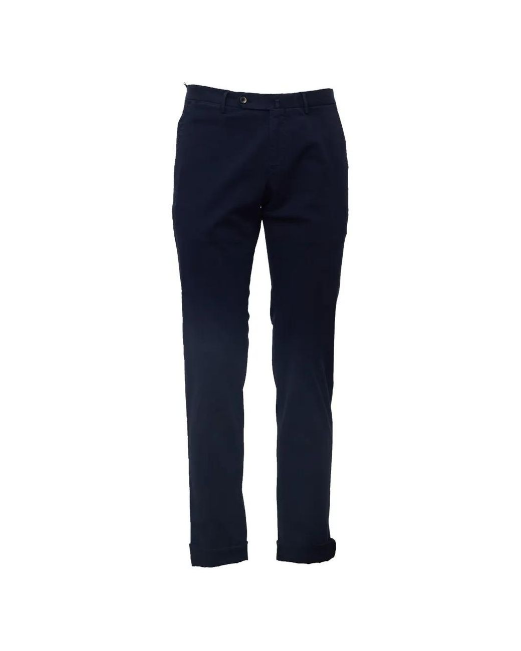 PT Torino Blue Slim-Fit Gabardine Trousers for men