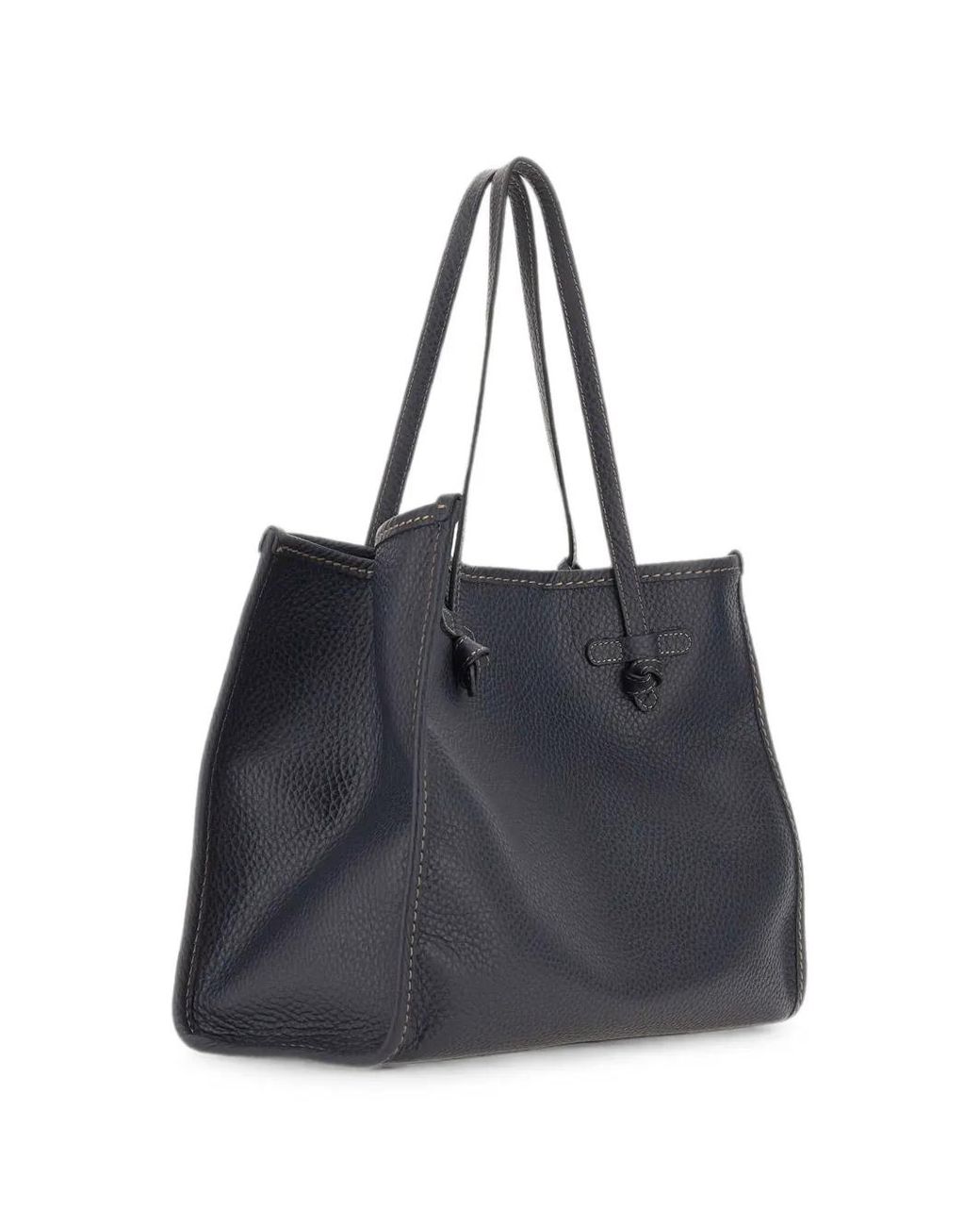 MARCELLA CLUB Black Grand Sac Porté Épaule Marcella En Cuir Grainé