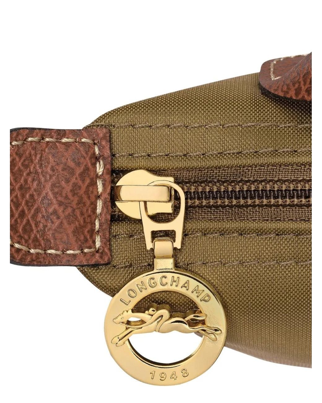 Longchamp Brown Le Pliage Original Pouch Bag