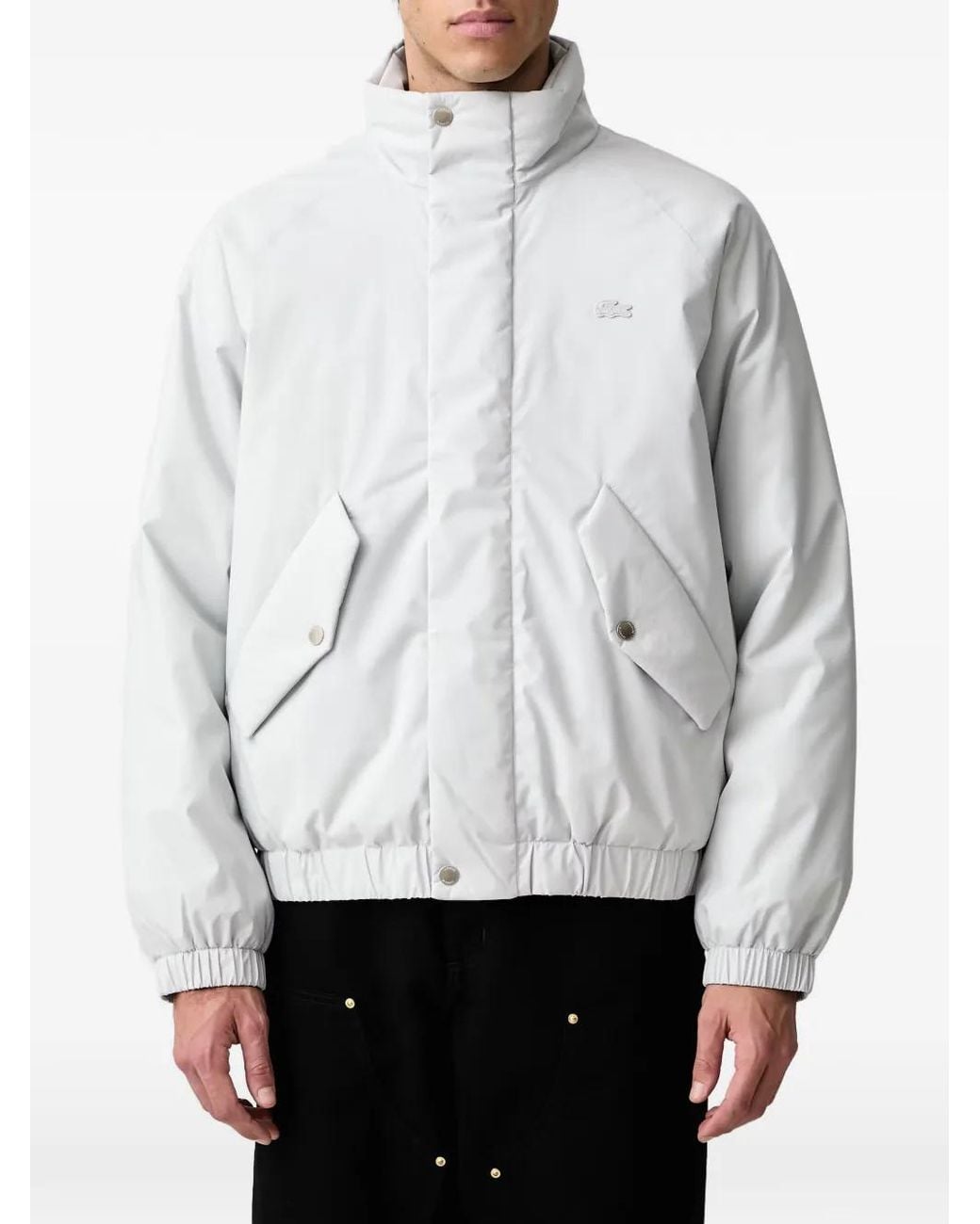 Lacoste Gray Water-Repellent Puffer Jacket for men