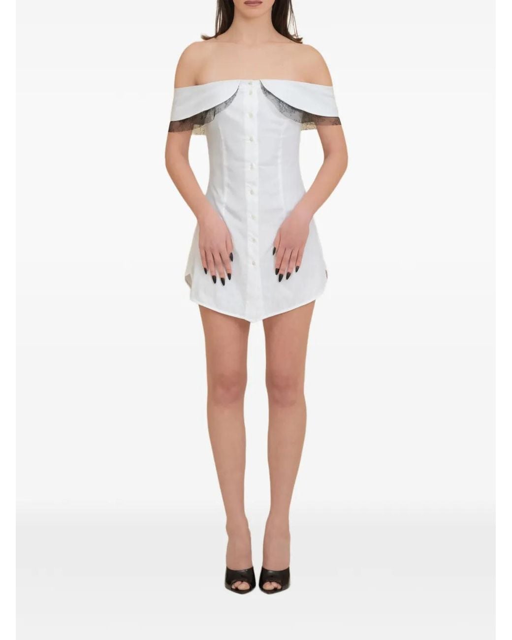 Contessa Mills White Peter Mini Dress