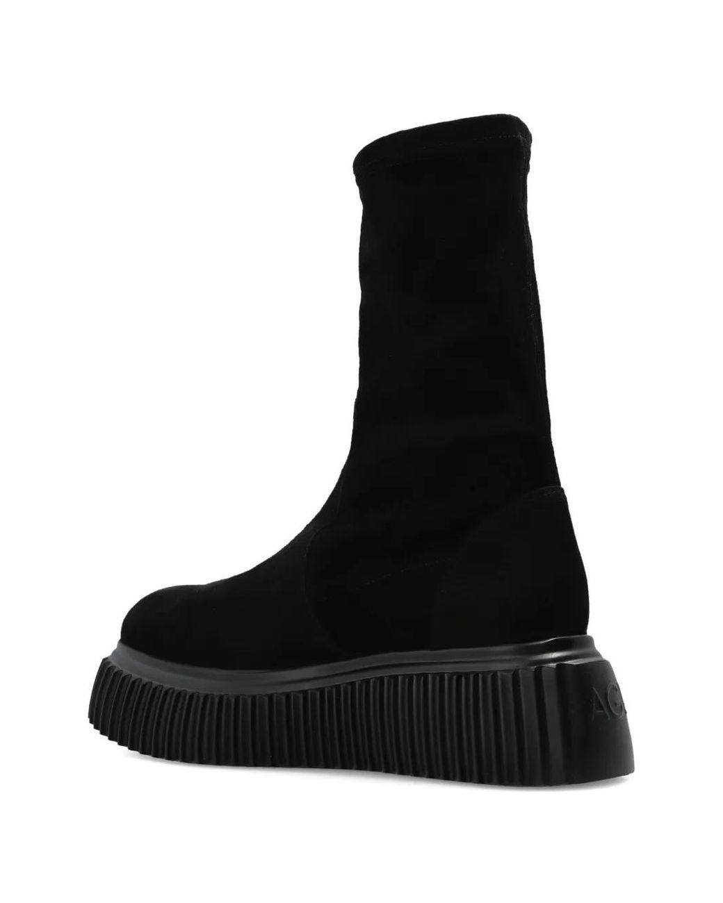 Agl Attilio Giusti Leombruni Black Velour Ankle Boots