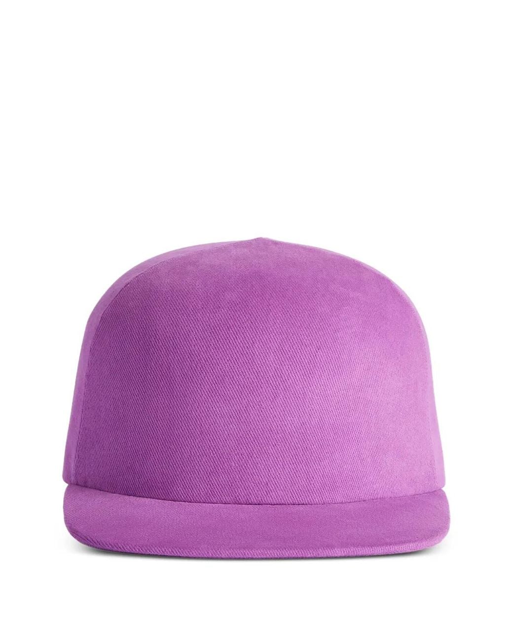 Balenciaga Purple Twill Baseball Cap