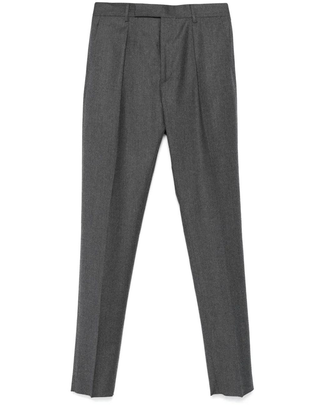 Paul Smith Gray Pleated Trousers for men