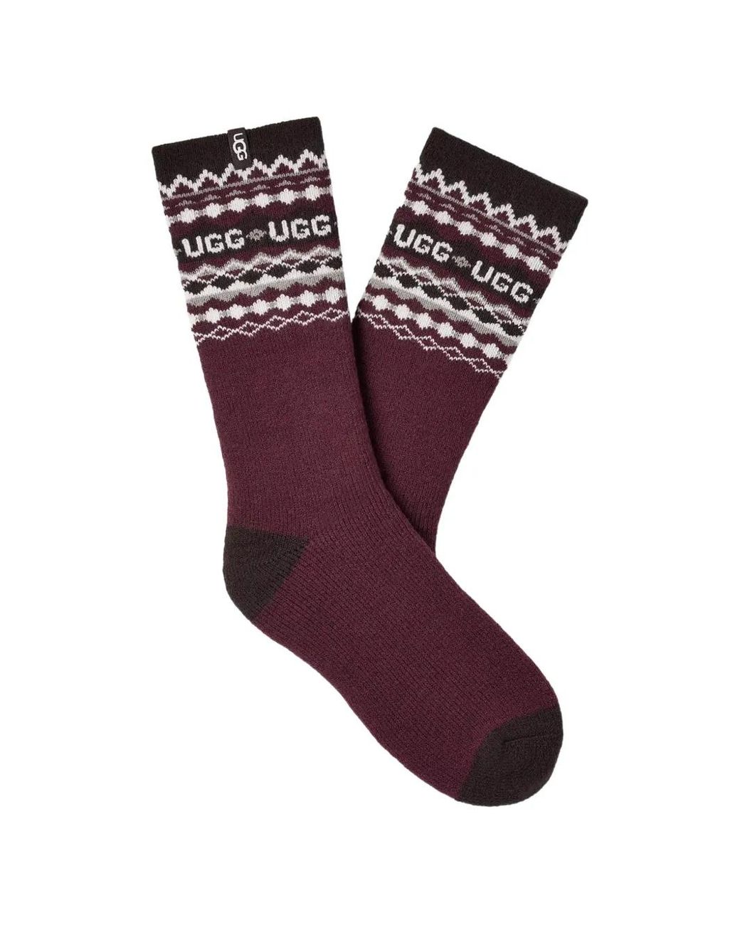 Ugg Purple Keavy Cozy Crew Socks for men