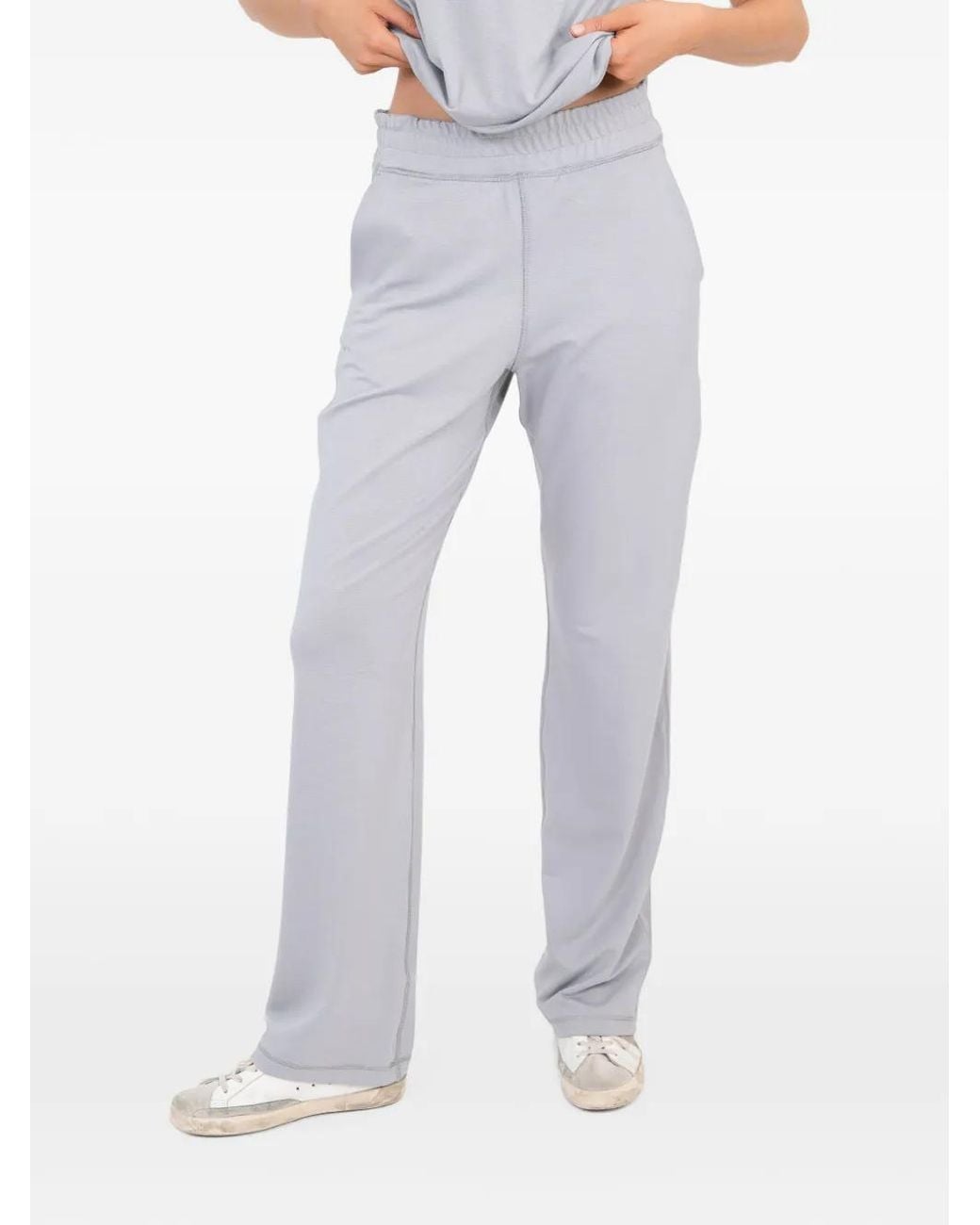 On/Off Essentials Gray Bamboo Solace Wide-Leg Track Pants