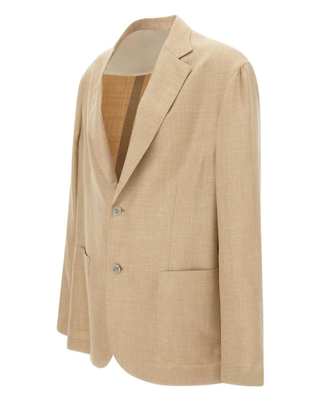 Barba Napoli Natural Single-Breasted Blazer for men