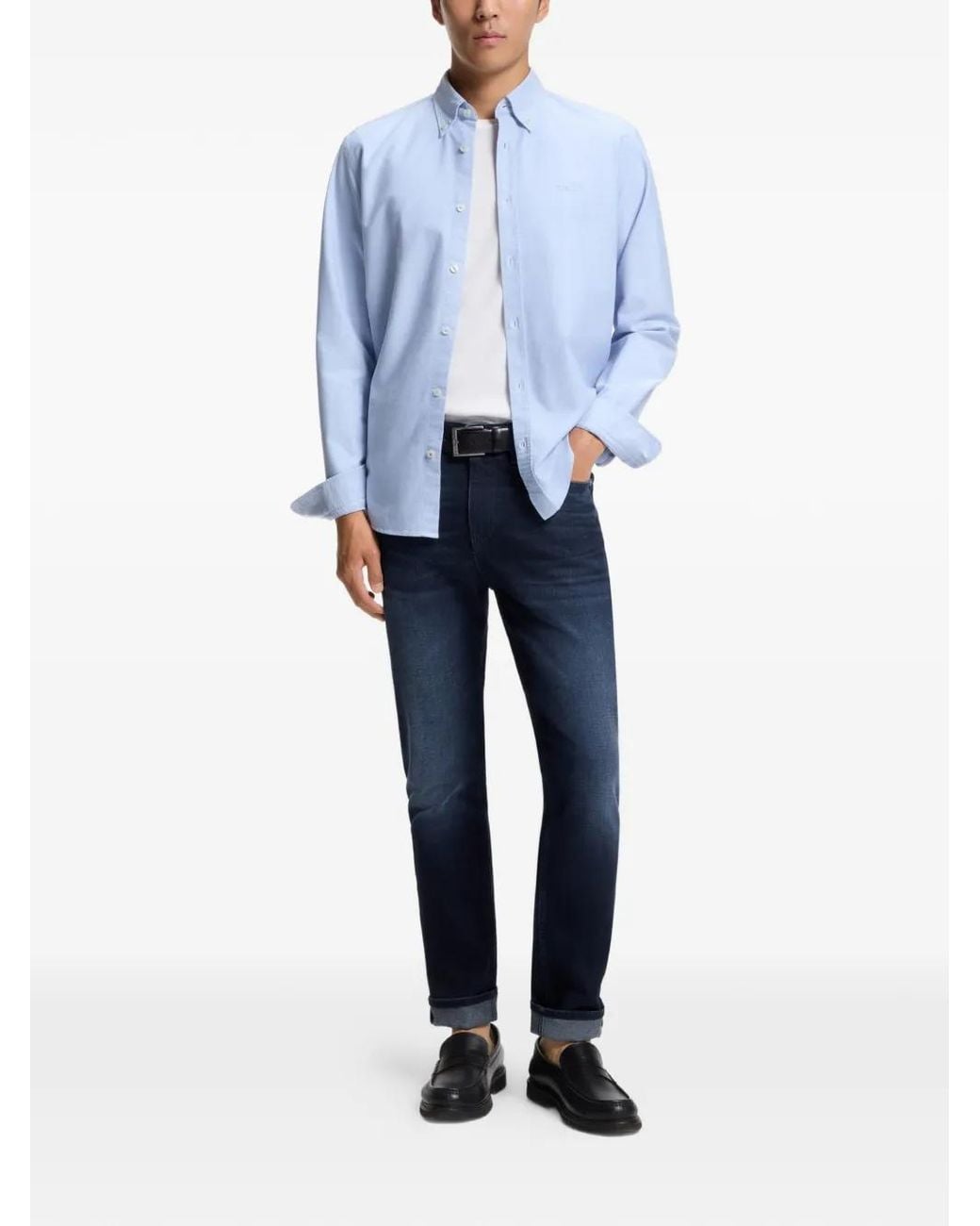 Boss Blue Delaware Slim-Fit Jeans for men