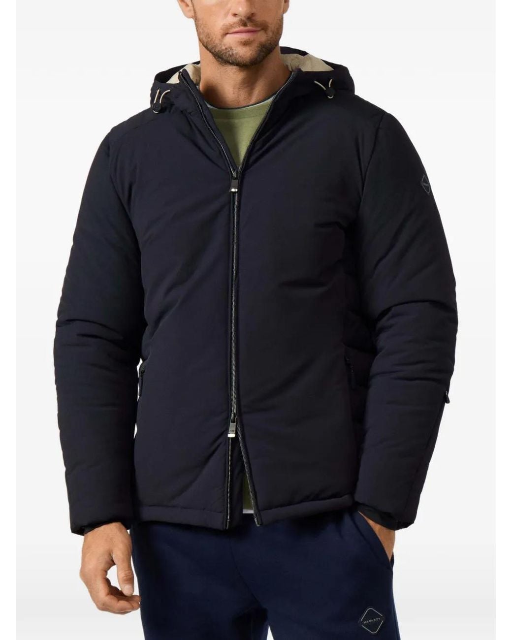 Hackett Gesteppte Kapuzenjacke in Blue für Herren
