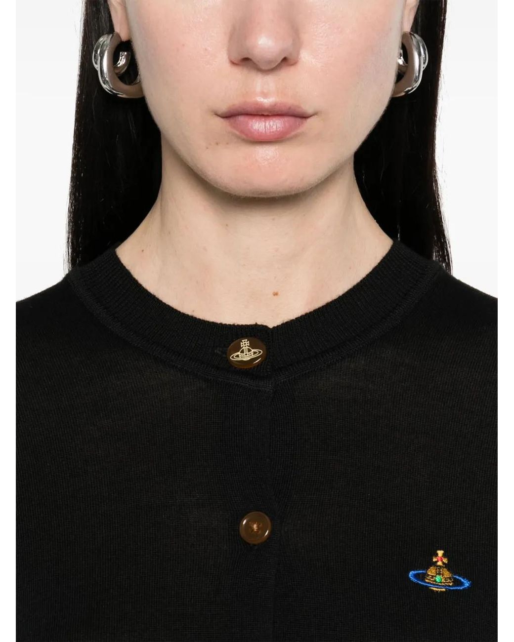 Vivienne Westwood Black Bea Cropped Cardi