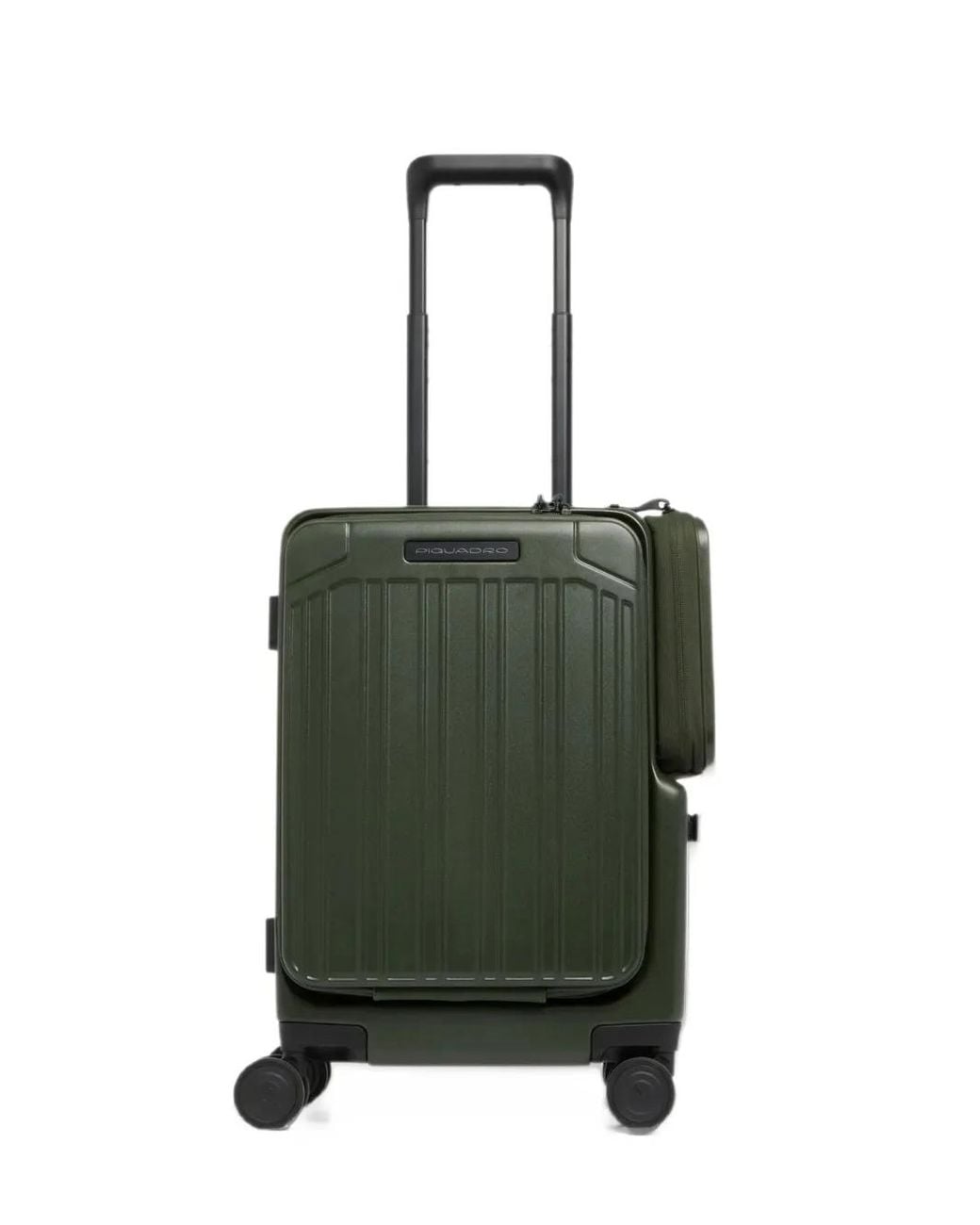Piquadro Green Ridged Hardshell Suitcase