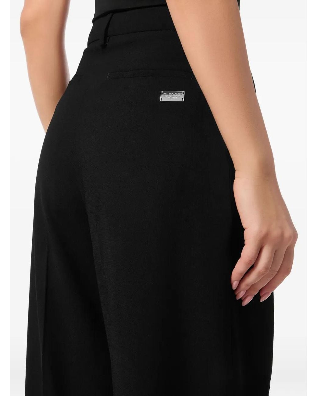 Philipp Plein Black Dame Fit Trousers