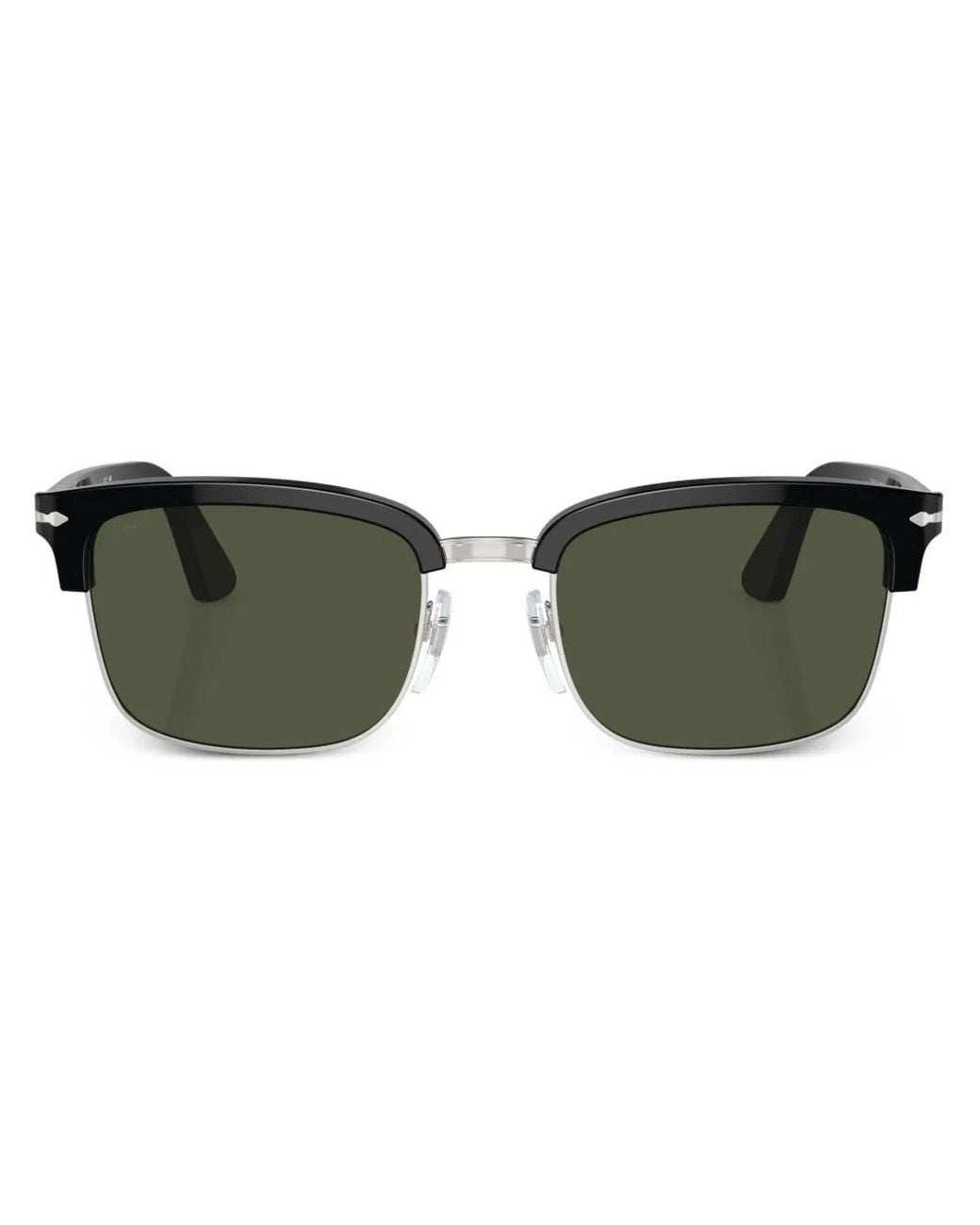 Persol Green Square-Frame Tinted-Lenses Sunglasses