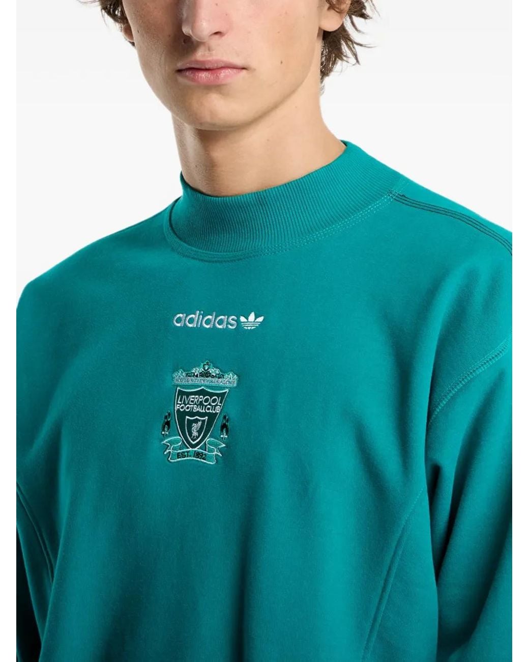 Adidas Blue Liverpool Fc Eqt Sweatshirt for men
