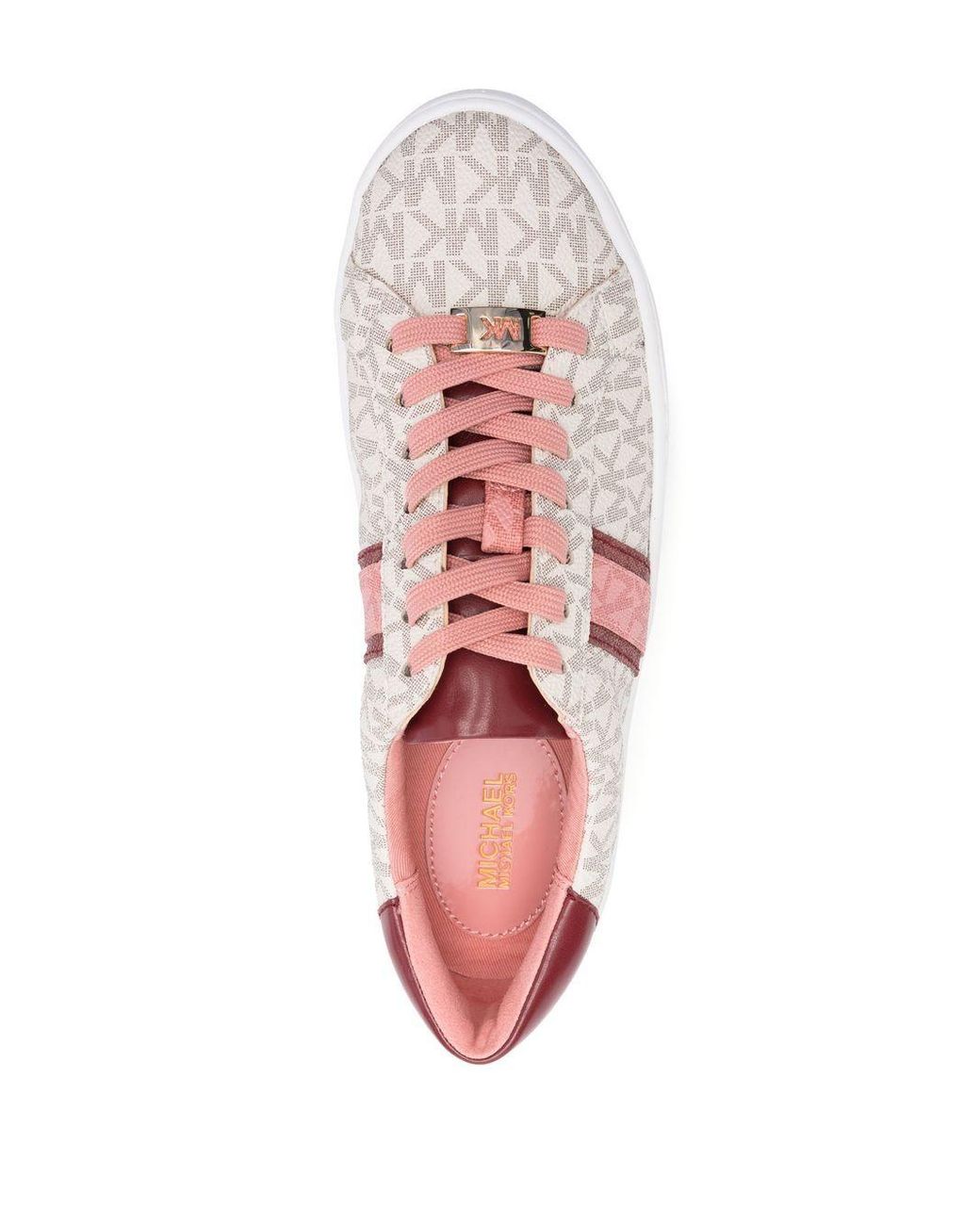 Michael Kors Monogram-print Low-top Sneakers in Pink