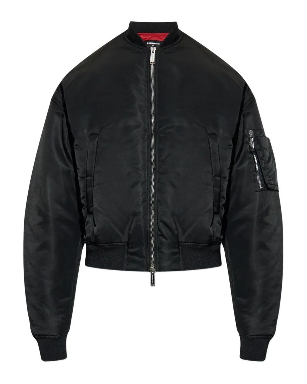 Bomber Con Zip di DSquared² in Black da Uomo