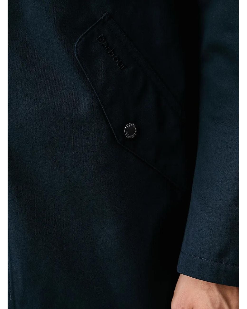 Barbour Blue Chelsea Hooded Coat for men
