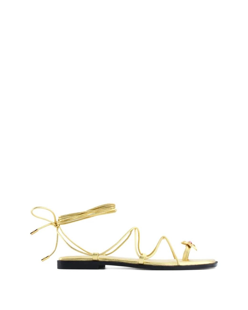NODALETO White Bulla Isla Jewelled Sandals
