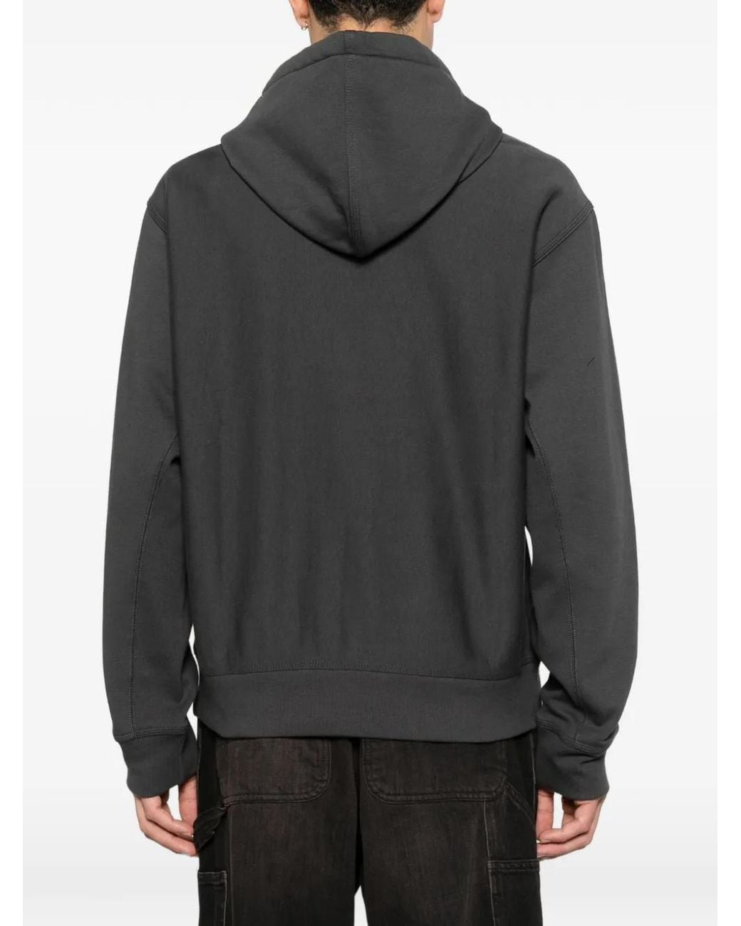 Carhartt Black Logo Cotton Hoodie for men