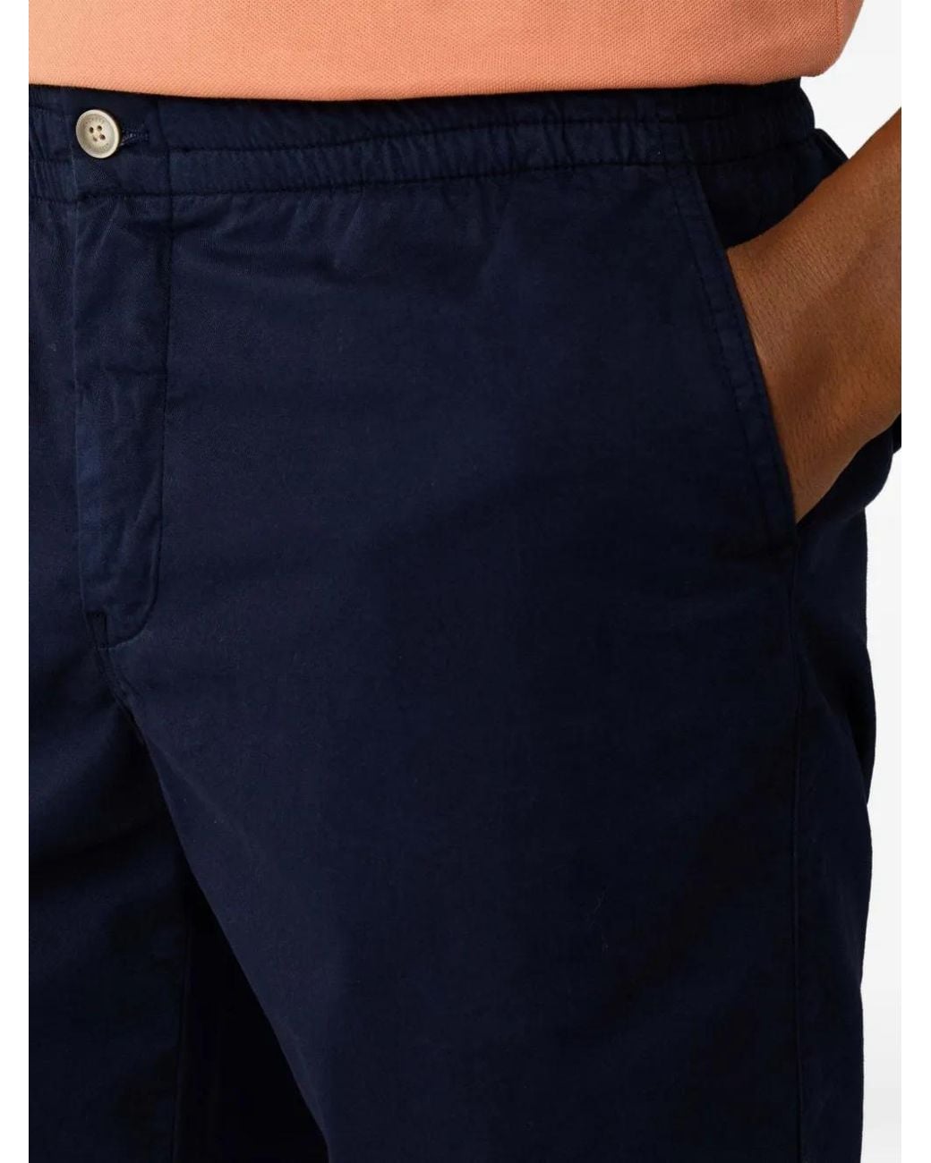 Hackett Blue Regent Relaxed-Fit Cotton Shorts for men