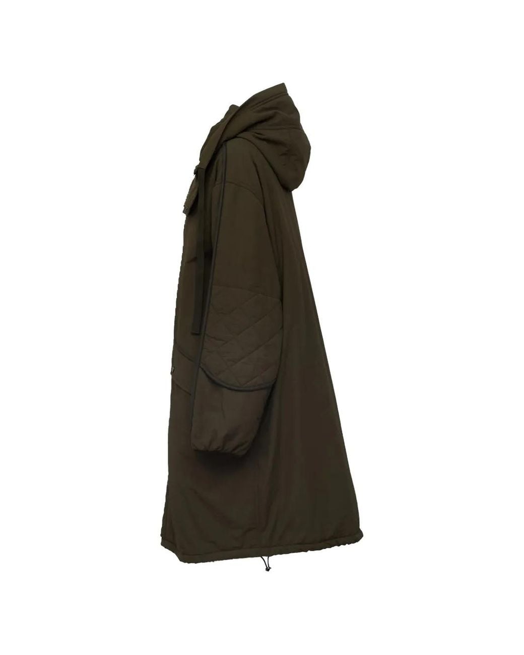 N°21 Green Quilted-Panel Parka