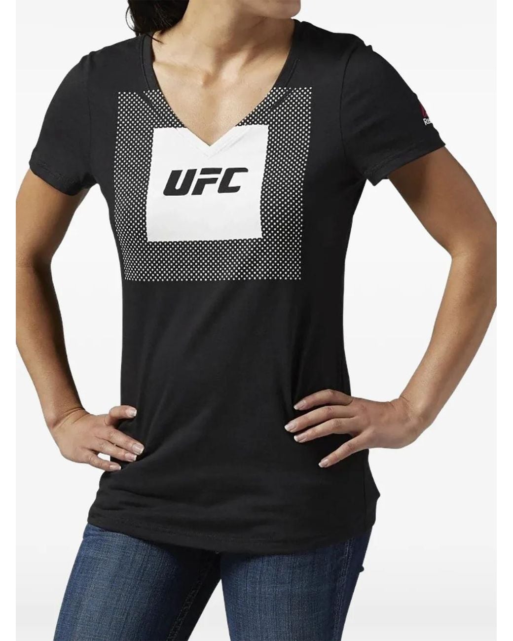 Reebok Black V-Neck T-Shirt