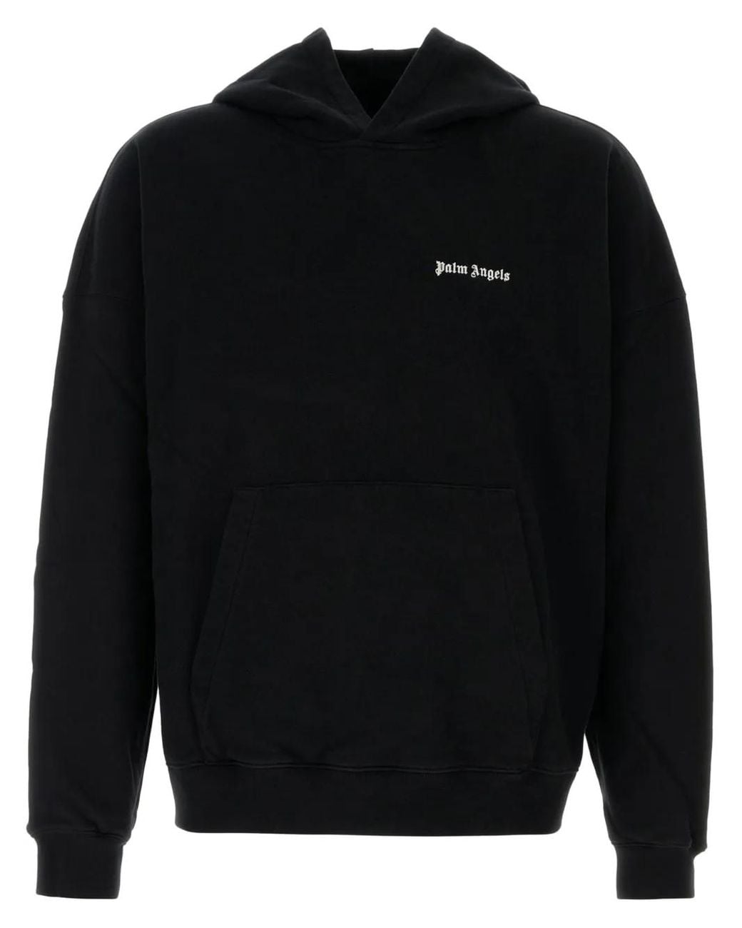 Palm Angels Black Sweatshirt With Logo for men