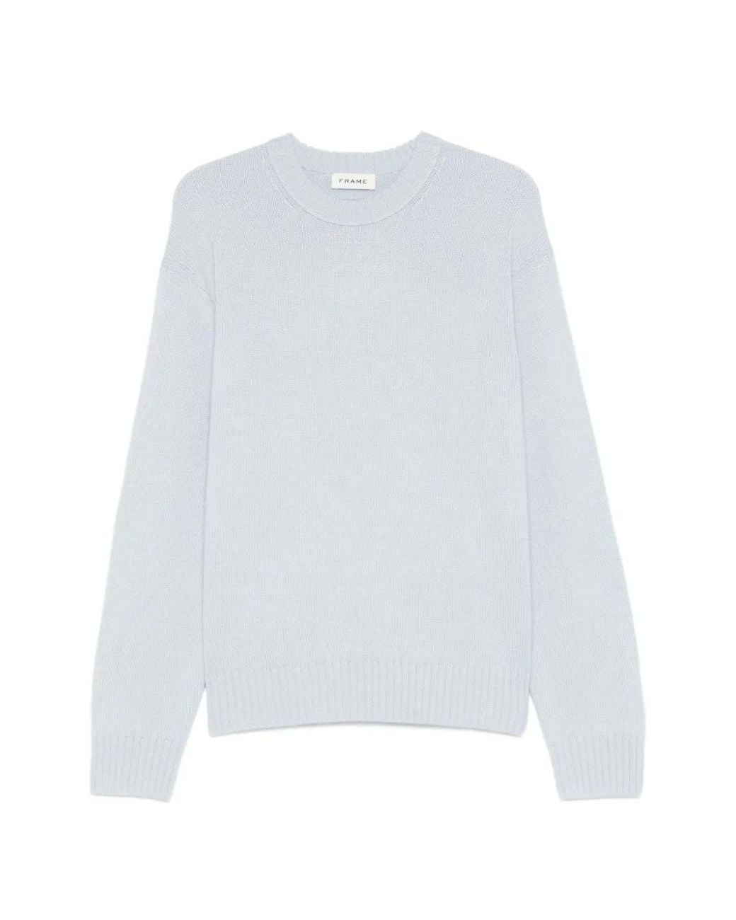 FRAME White Crew-Neck Sweater for men