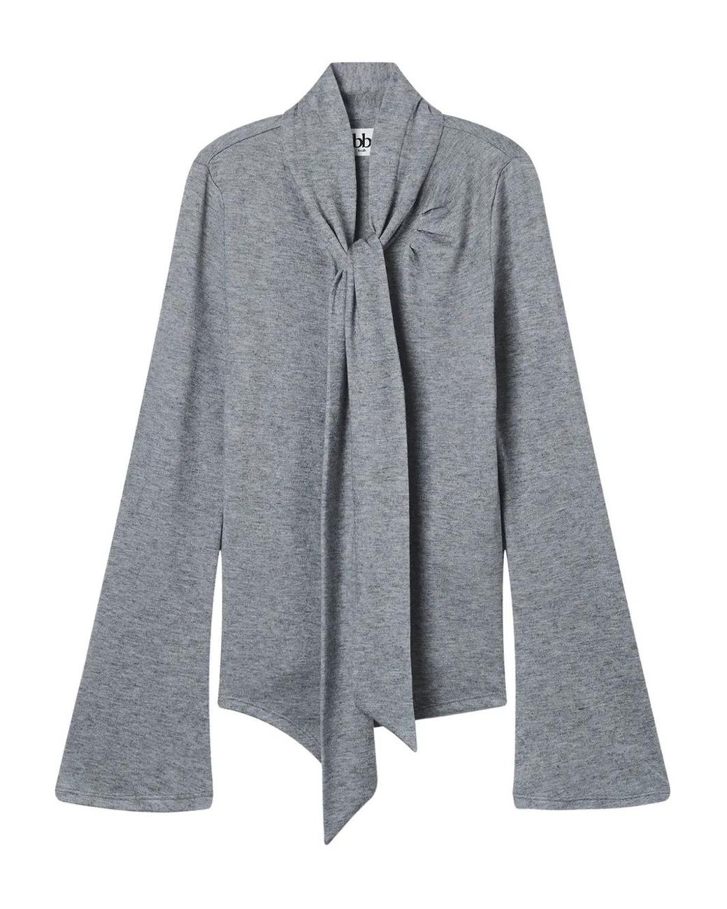 B+ AB Gray Tie Flared Top