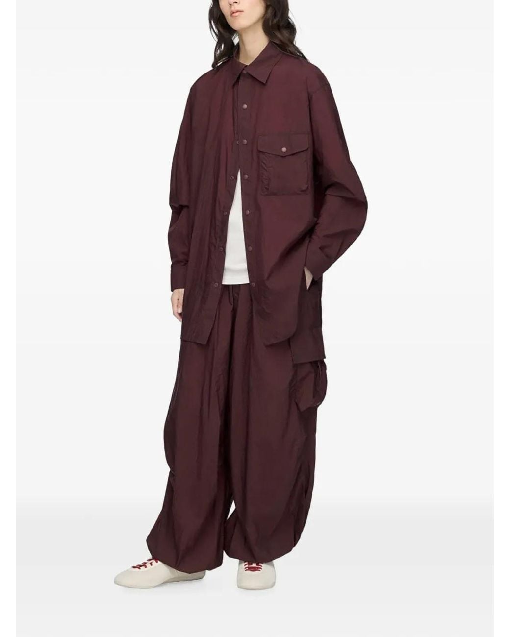 Y-3 Purple Gradient 3-Stripes Nylon Overshirt