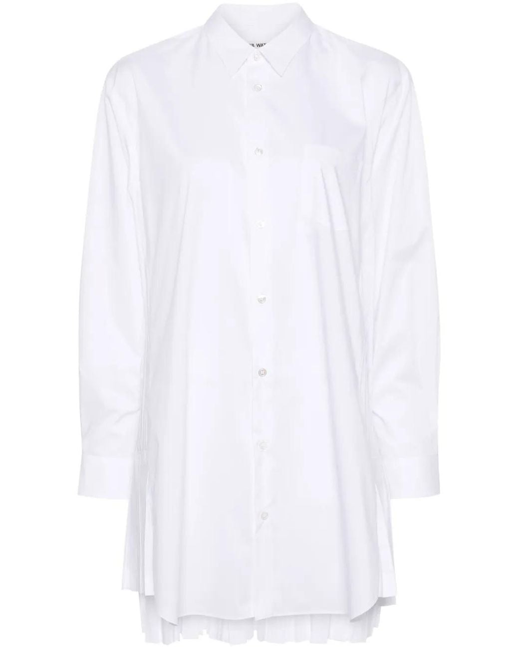 Junya Watanabe White Pleated Shirt