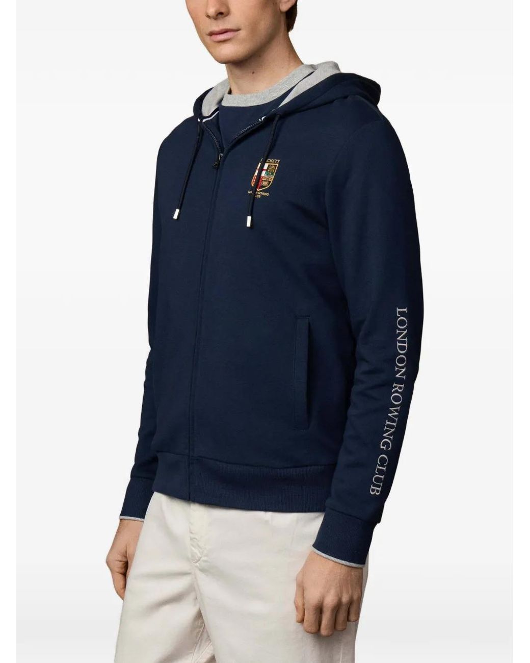 Hackett Blue London Rowing Club Hoodie for men