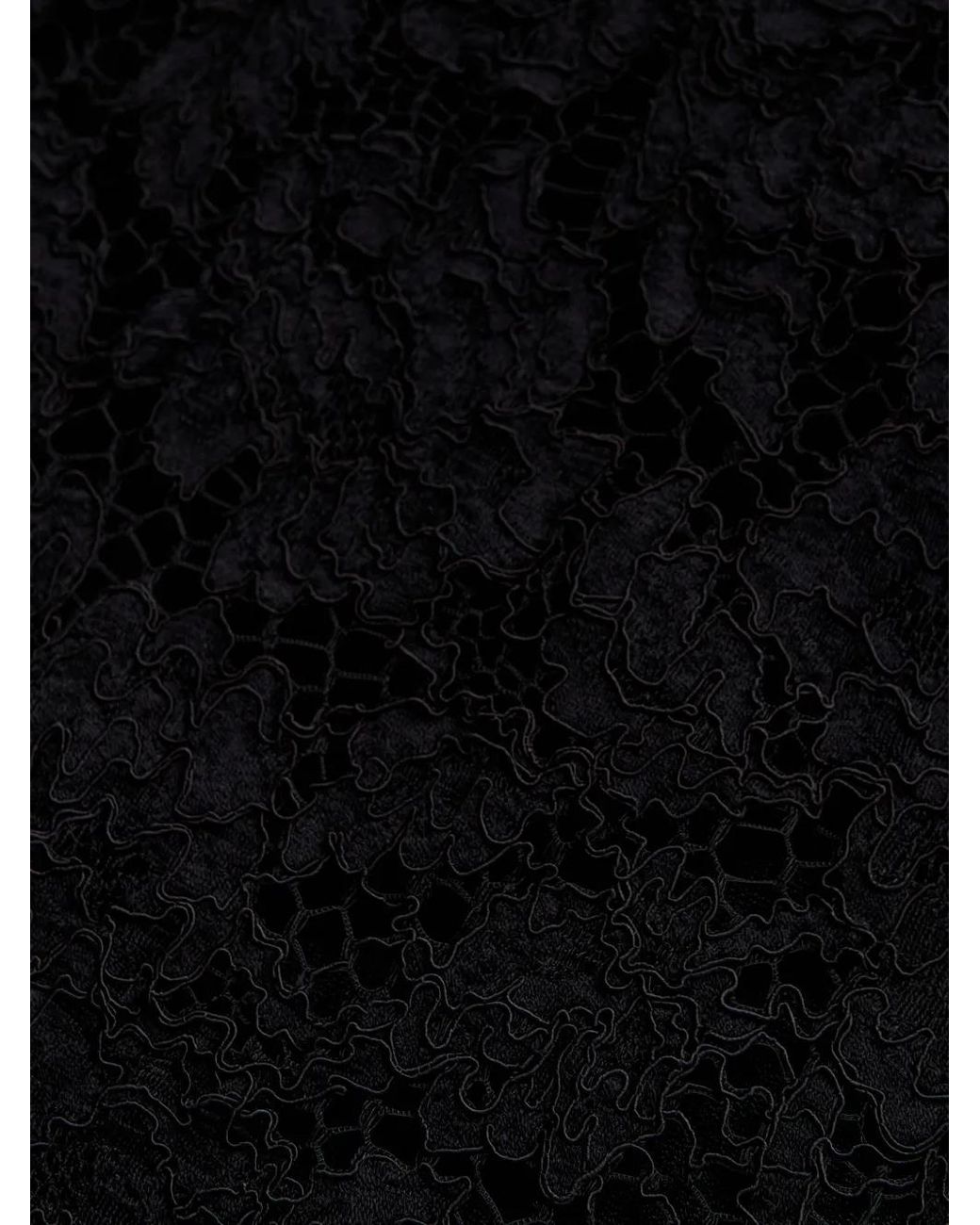 Dolce & Gabbana Black Midi Lace Skirt