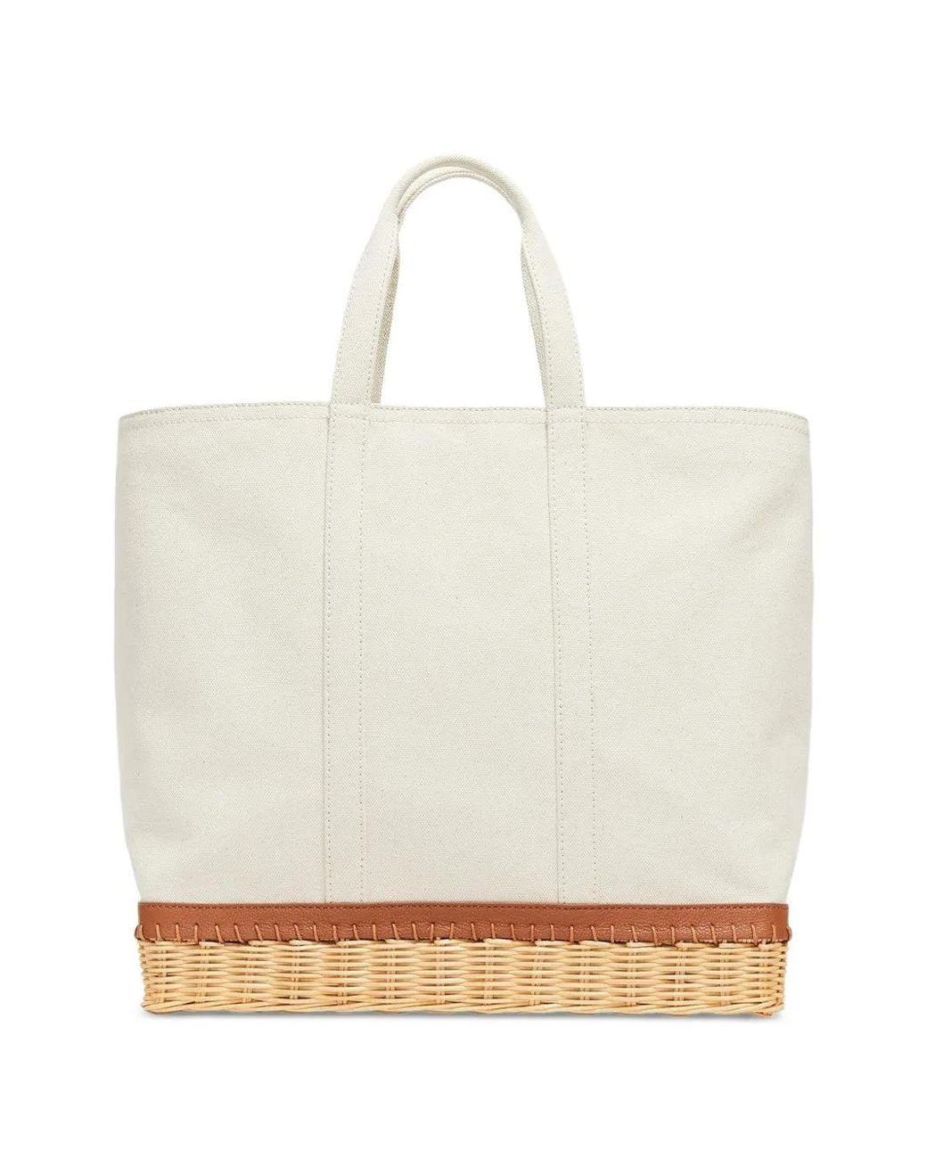 PAMELA MUNSON Natural The Gardener Woven Tote Bag