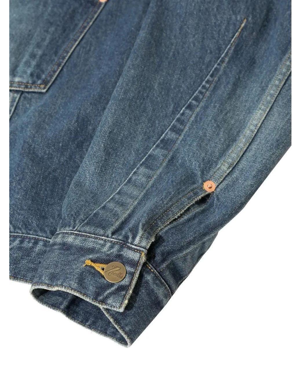 Needles Blue Darted Denim Jacket for men