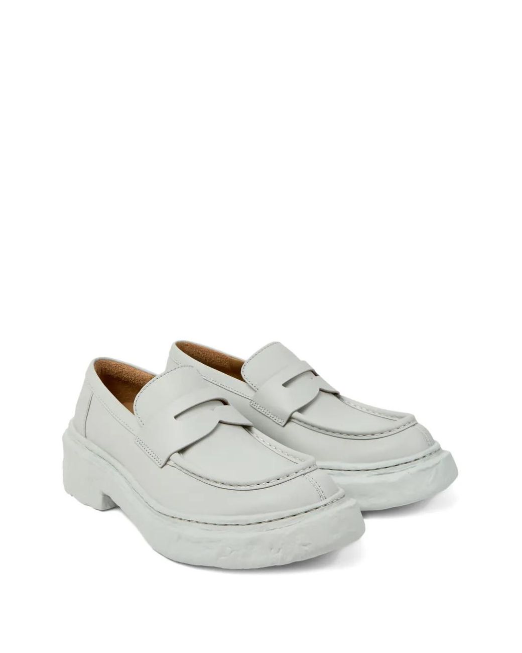 CAMPERLAB White Smooth Leather Vamonos Loafers