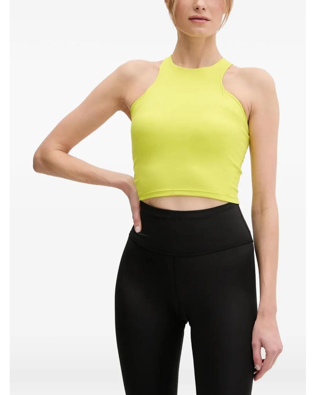 The North Face Yellow Refina Longline Halterneck Sports Bra