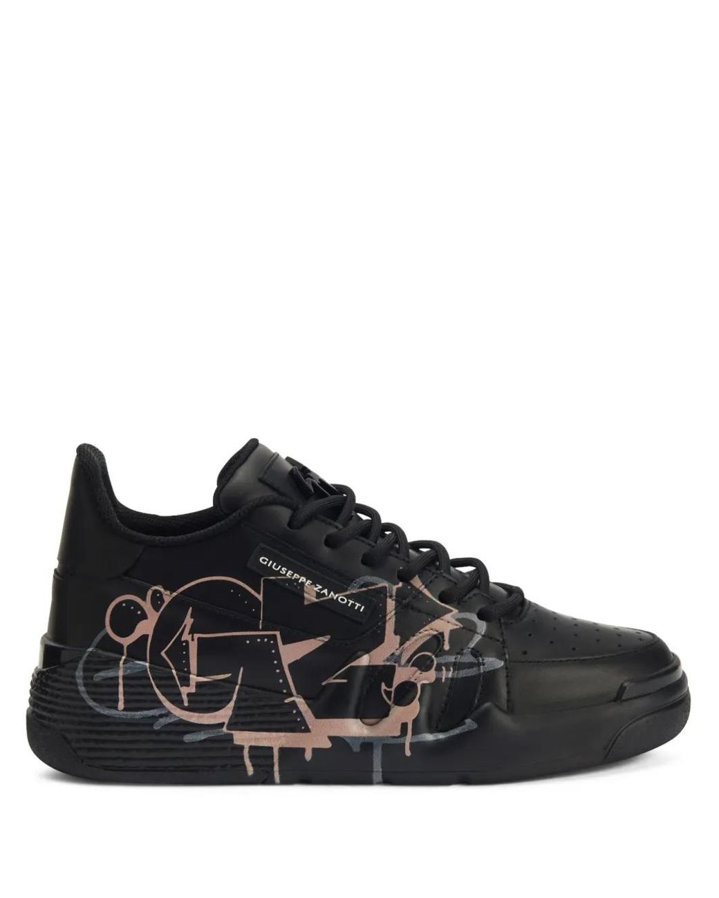 Giuseppe Zanotti Black Talon Graphic-Print Sneakers
