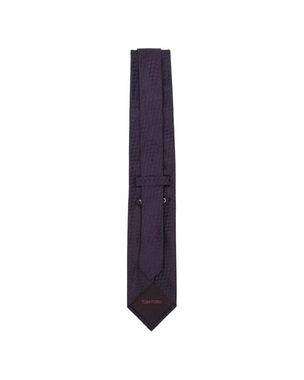 Tom Ford Purple Large Net Satin Tie for men
