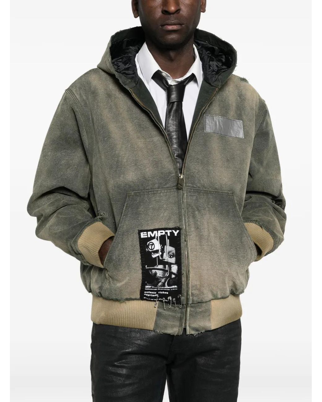 Enfants Riches Deprimes Green Graphic Hooded Jacket for men