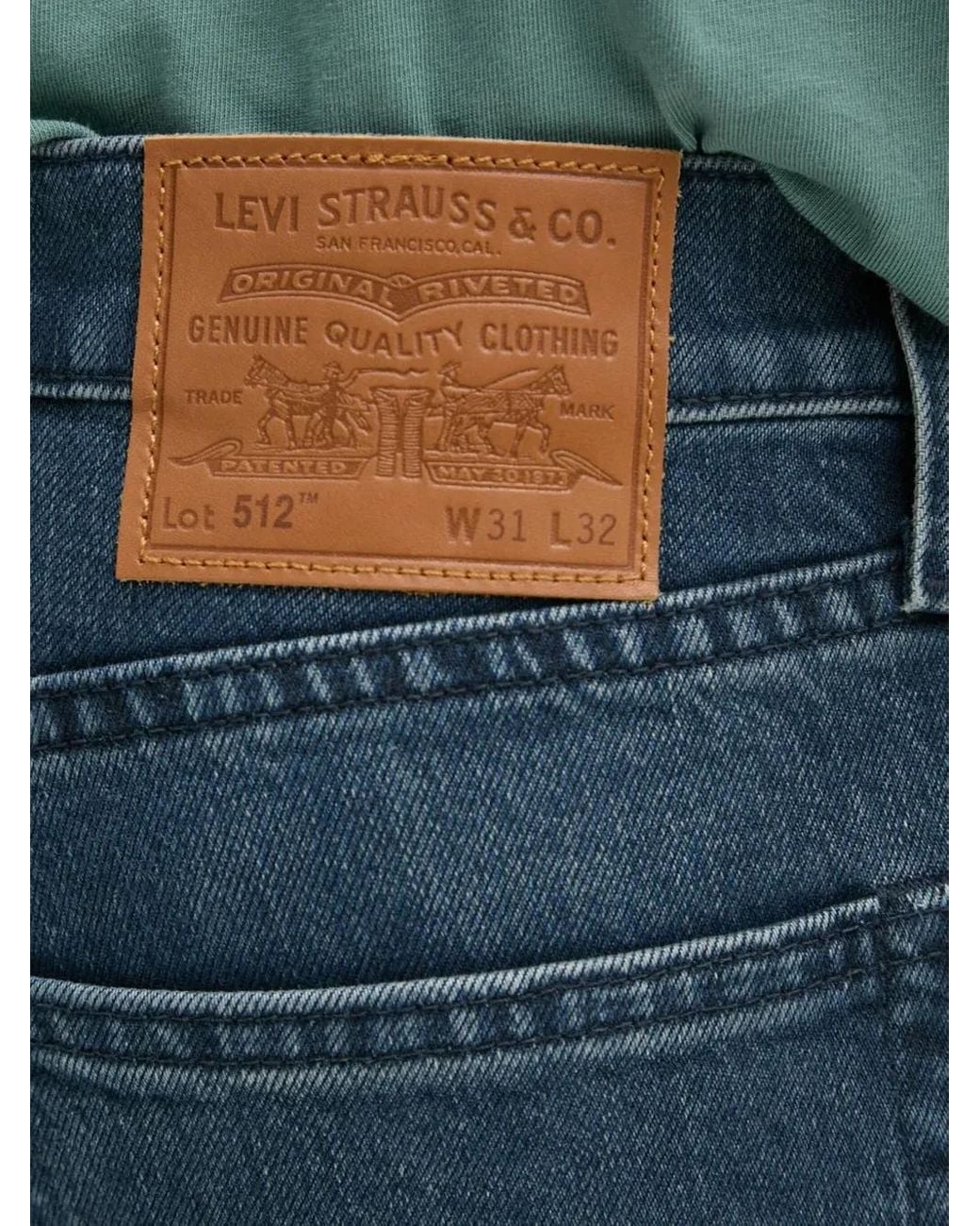 Levi's Blue 512 Five-Pocket Jeans for men