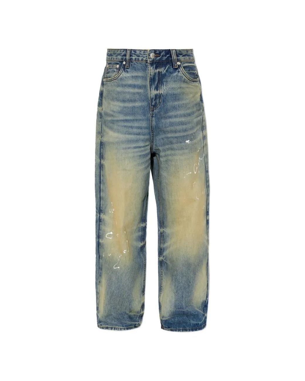 M I S B H V Blue Baggy Distressed Jeans