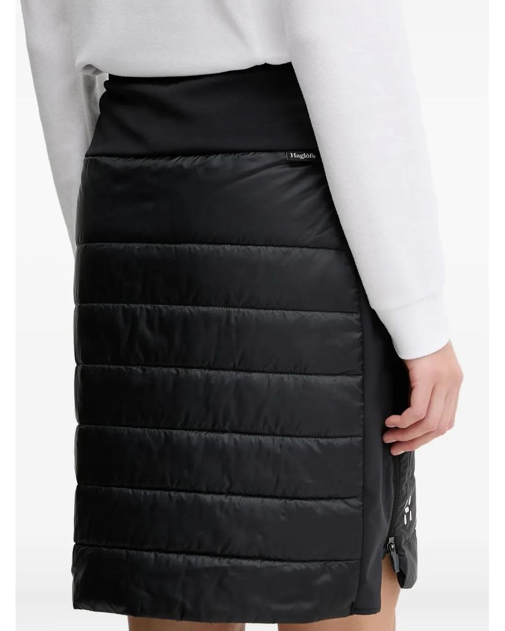 Haglöfs Black Mimic Ii Quilted Mini Skirt